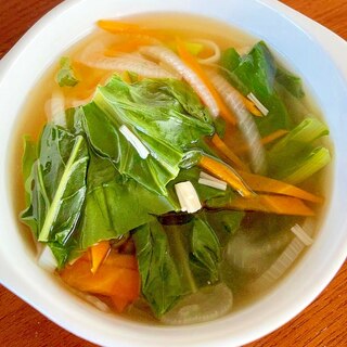 小松菜の和風スープ